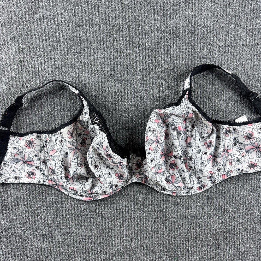Elomi Balconette Bra Womens 32M Multicolor Floral Lace Unpadded Underwire
